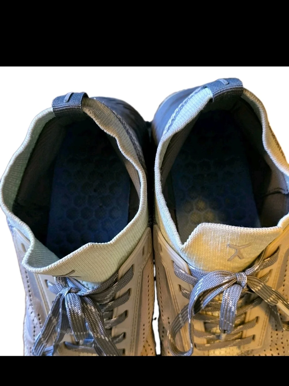Flux Footwear Adapt Trail Runner Shoes Grey Yellow Mens 10 / Womens 11.5